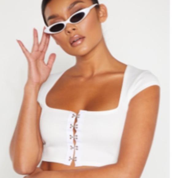 White corset crop top - Picture 1 of 1